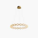Gold Round Design Dining Pendant Light - Clowas