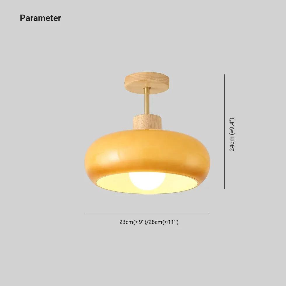 Milky White Glass Modern Hallway Ceiling Light - Clowas