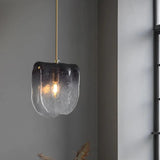 Black Gradient Glass Modern Pendant Light - Clowas