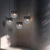 Black Gradient Glass Modern Pendant Light - Clowas