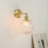 Transparent glass Vintage Gold Wall Lights - Clowas