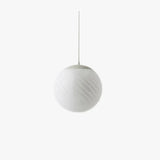 White Spherical Glass Bedroom Ceiling Chandelier - Clowas