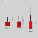 Colored Cylindrical Glass Living Room Pendant Light - Clowas