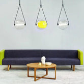 Spherical Modern Transparent Glass Pendant Light - Clowas