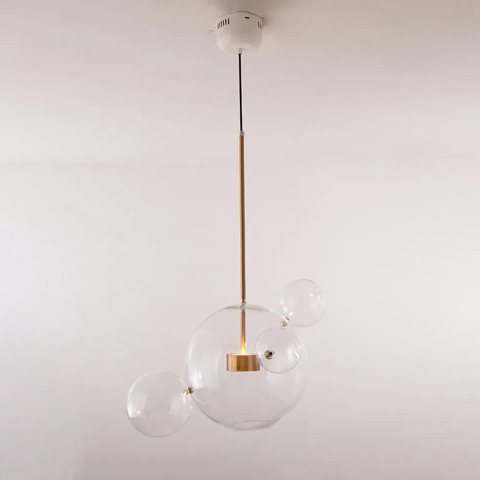 Bubble Clear Glass Gold Pendant Light - Clowas