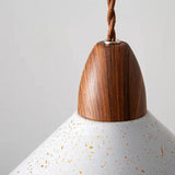White Conical Modern Bedroom Pendant Light - Clowas