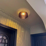 Orange Translucent Glass Vintage Ceiling Light - Clowas