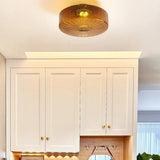 Orange Translucent Glass Vintage Ceiling Light - Clowas