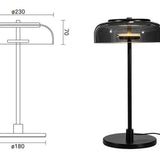 Black Glass Modern Style Table Lamp - Clowas