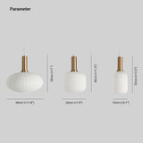 White Glass LED for Bedroom Pendant Light - Clowas