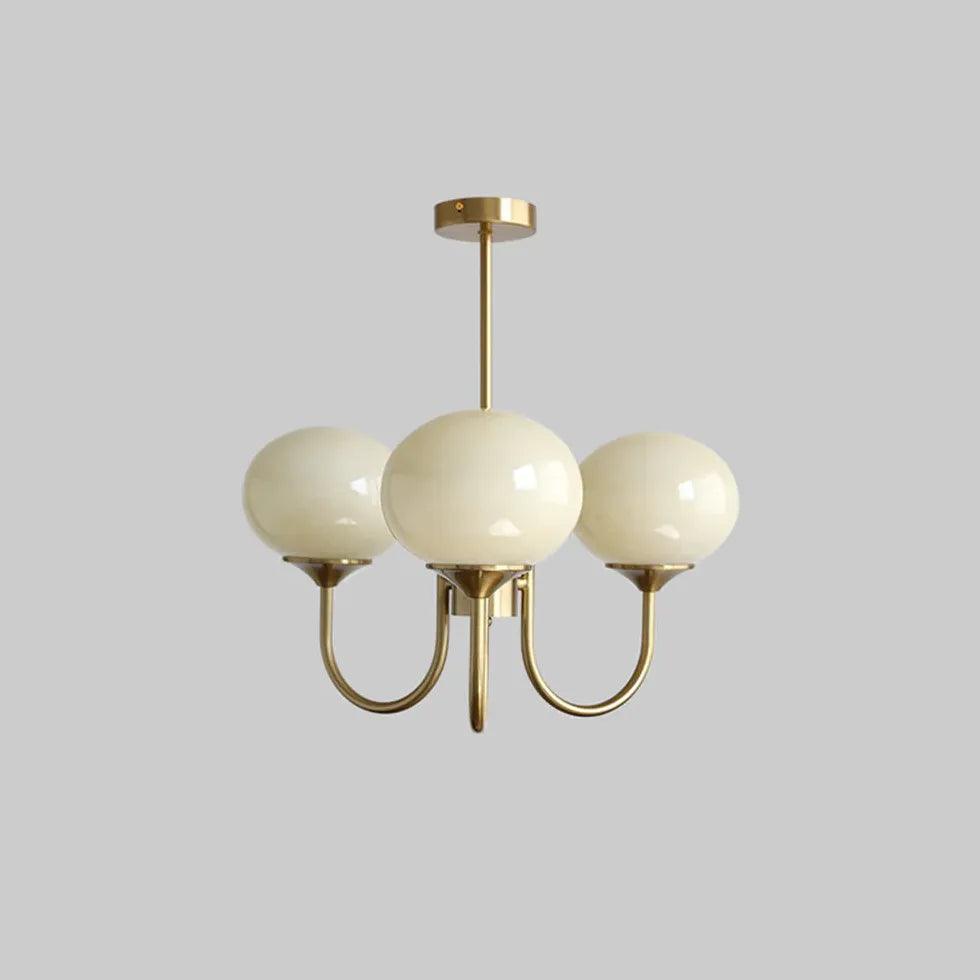 Pink Globe Glass Minimalist Chandelier - Clowas