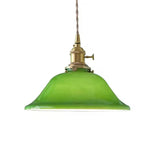 Green Vintage Glass Living Room Pendant Light - Clowas