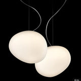 Irregular Spherical White Glass Pendant Light - Clowas