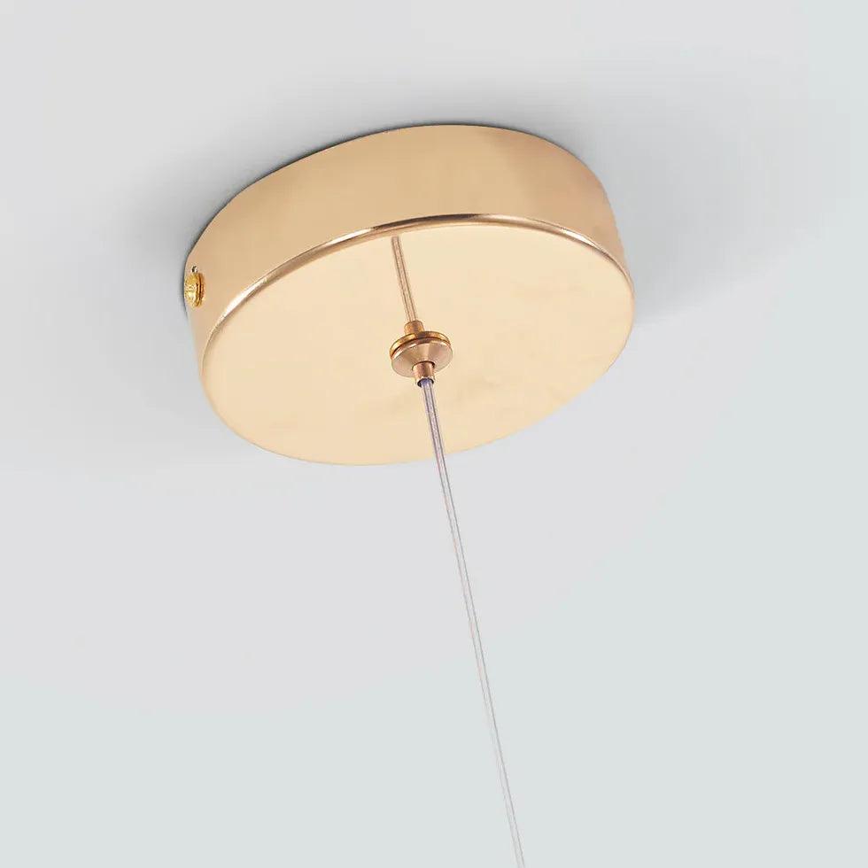 Water Droplet Linearity Gold Kitchen Pendant Light - Clowas