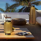 Handle Textured Glass Lantern Outdoor Floor lamps - Clowas