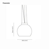 Yellow Vintage Glass for Bedroom Pendant Light - Clowas