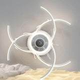 Half-Ring Adjustable Ceiling Fan with Light - Clowas