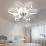 Half-Ring Adjustable Ceiling Fan with Light - Clowas