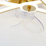 Flower Shaped Gold LED Fan Pendant Light - Clowas