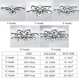 Petal-Shaped Modern Living Room Ceiling Light - Clowas