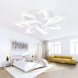 Petal-Shaped White Living Room Ceiling Light - Clowas