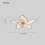 Petal Shape LED White Fan Light - Clowas