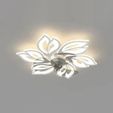 Petal Shape LED Living Room Fan Light - Clowas