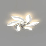 Petal Shape LED Living Room Fan Light - Clowas
