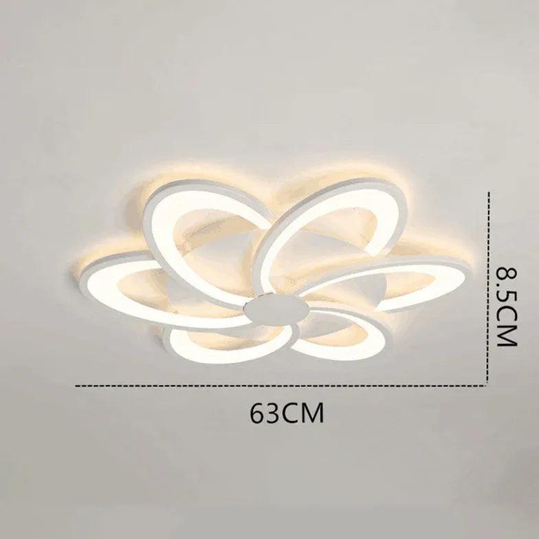 Flower-Shaped Modern White Bedroom Ceiling Light - Clowas