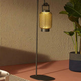 Handle Textured Glass Lantern Outdoor Floor lamps - Clowas