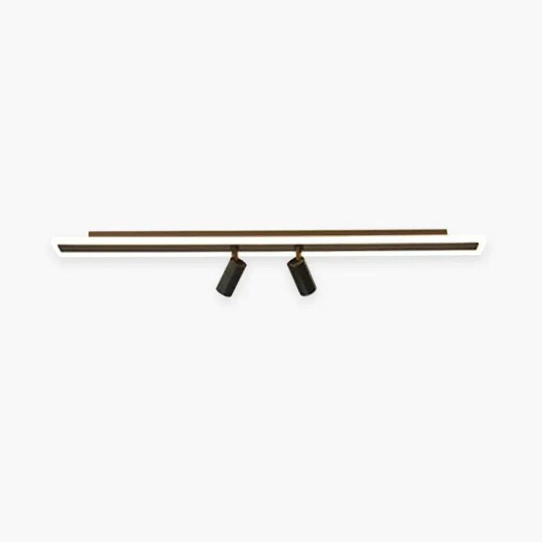 Rectangular Black LED Living Room Ceiling Light - Clowas