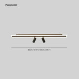 Rectangular Black LED Living Room Ceiling Light - Clowas