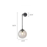 Bubble Glass Wall Light for Modern Bedside
