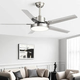 Silver Industrial for Living Room Fan Light - Clowas