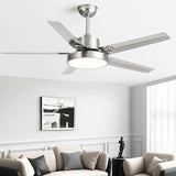 Silver Industrial for Living Room Fan Light - Clowas