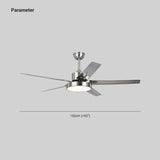 Silver Industrial for Living Room Fan Light - Clowas