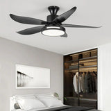 Streamlined White Modern Restaurant Ceiling Fan Light - Clowas