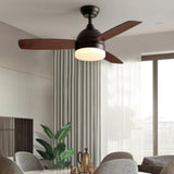 Three-Blade Modern Dining Room Fan Light - Clowas