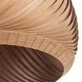 Hemispherical Spiral Wooden Pendant Light - Clowas