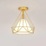 Industrial Style Geometry Modern Flush Ceiling Lights - Clowas