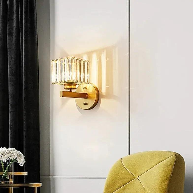 Cube Luxury Crystal Modern Wall Lights - Clowas
