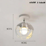 Geometric Metal Frame Black Modern Ceiling Light - Clowas