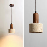 Yellow Cave Stone Wabi-Sabi Dining Table Light Pendant