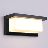 Outdoor Cube Wall Light Waterproof Black for Exterior Walls
