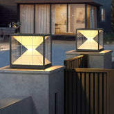 Outdoor Stainless Square LED Light Pillars