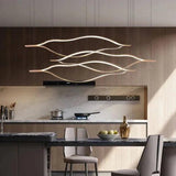 Wavy Metal Structure Modern LED Pendant Light - Clowas