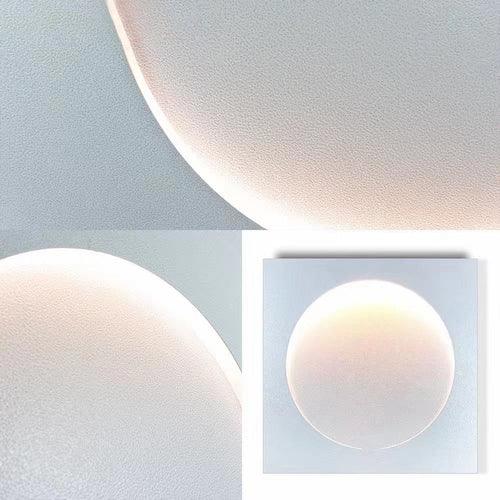 Circle Flush White Led Modern Wall Lights - Clowas