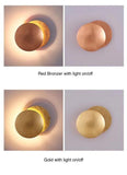 Double Moon Round LED Modern Wall Light - Clowas