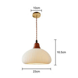 Wabi-Sabi Style Ceramic Pendant Light for Dining Room