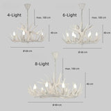 Rustic Deer Antler Chandelier for Dining Rooms, Anti Glare